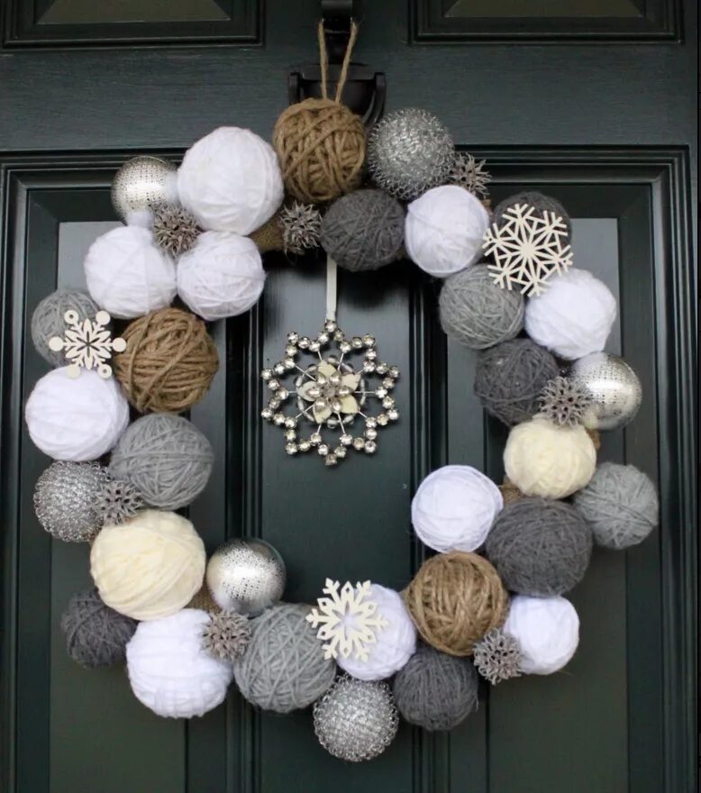 Разный декор своими руками Contact Support Crochet christmas wreath, Christmas wreaths diy, Winter wreath d