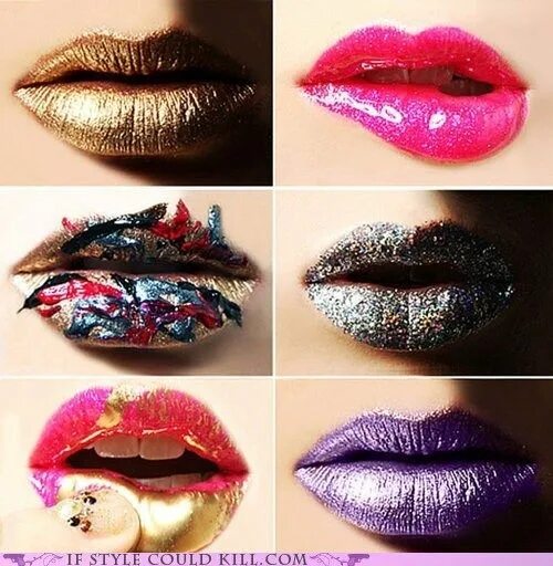 Разный макияж губ These Lips Were Made for Talking Crazy lipstick, Lipstick art, Lip art