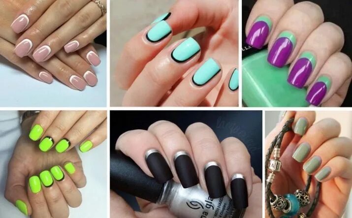 Разный маникюр на двух сочетание цветов The combination of colors in manicure (61 photos): manicure in two colors, the t