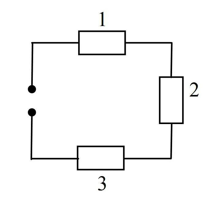 Разомкнутые электрические схемы в электрическую цепь последовательно включили 3 сопротивления 2.5 Ом, 14 Ом, 1.5