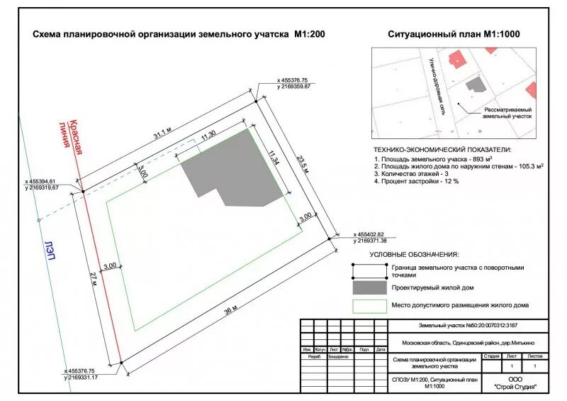 Разрешение на планировку земельного участка Схема планировочной организации земельного участка (СПОЗУ) - Фрилансер Роман Бон