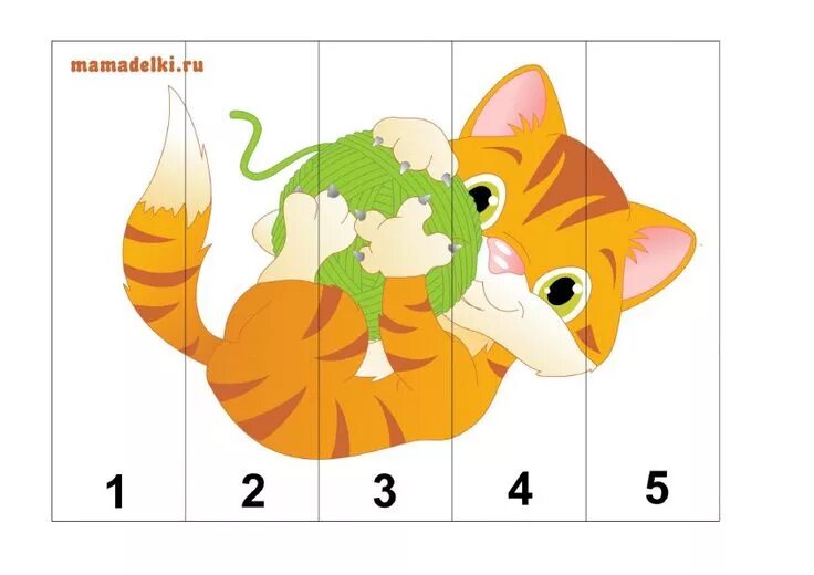 Разрезные картинки животные для детей й . Kindergarten puzzles, Math activities preschool, Preschool learning activiti