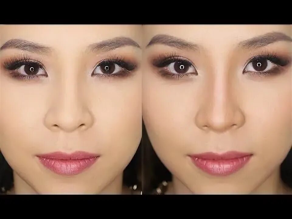 Разрезы глаз макияж How to Contour Your Nose Tina Yong Nose contouring, Nose makeup, False eyelashes