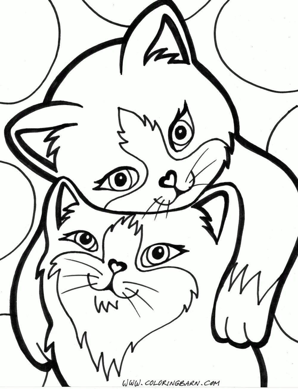 Разукрашка котики фото Love-7.gif (1000 × 1305) Cat coloring page, Cat coloring book, Kittens coloring