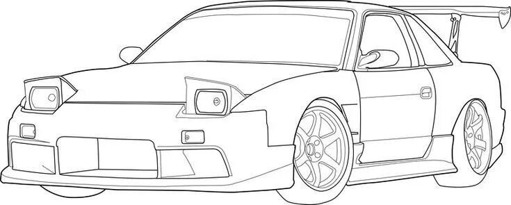 Разукрашка машин тюнинг sports car drawing - Google Search Car drawings, Lowrider drawings, Race car col