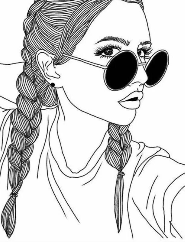 Разукрасить черно белое фото бесплатно Pin by kiraaa on drawings Sketches, Girl drawing sketches, Girl drawing