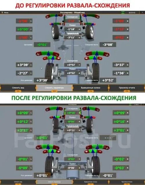 Развал схождения колес фото Развал-схождения на компьютерном стенде Hunter, легковые автомобили во Владивост