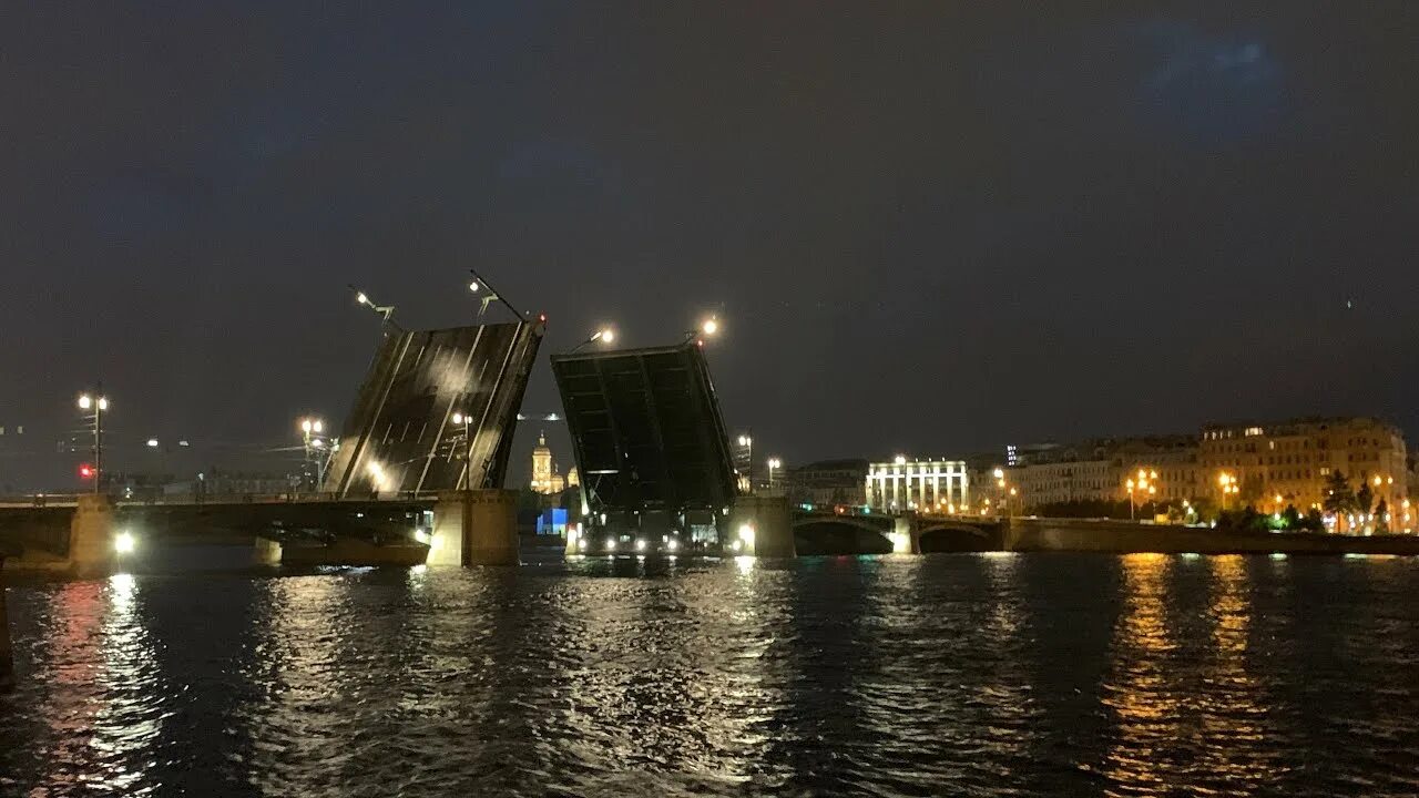 Разведение дворцового моста фото Разведение Дворцового моста. Санкт-Петербург. Июнь 2023 - YouTube