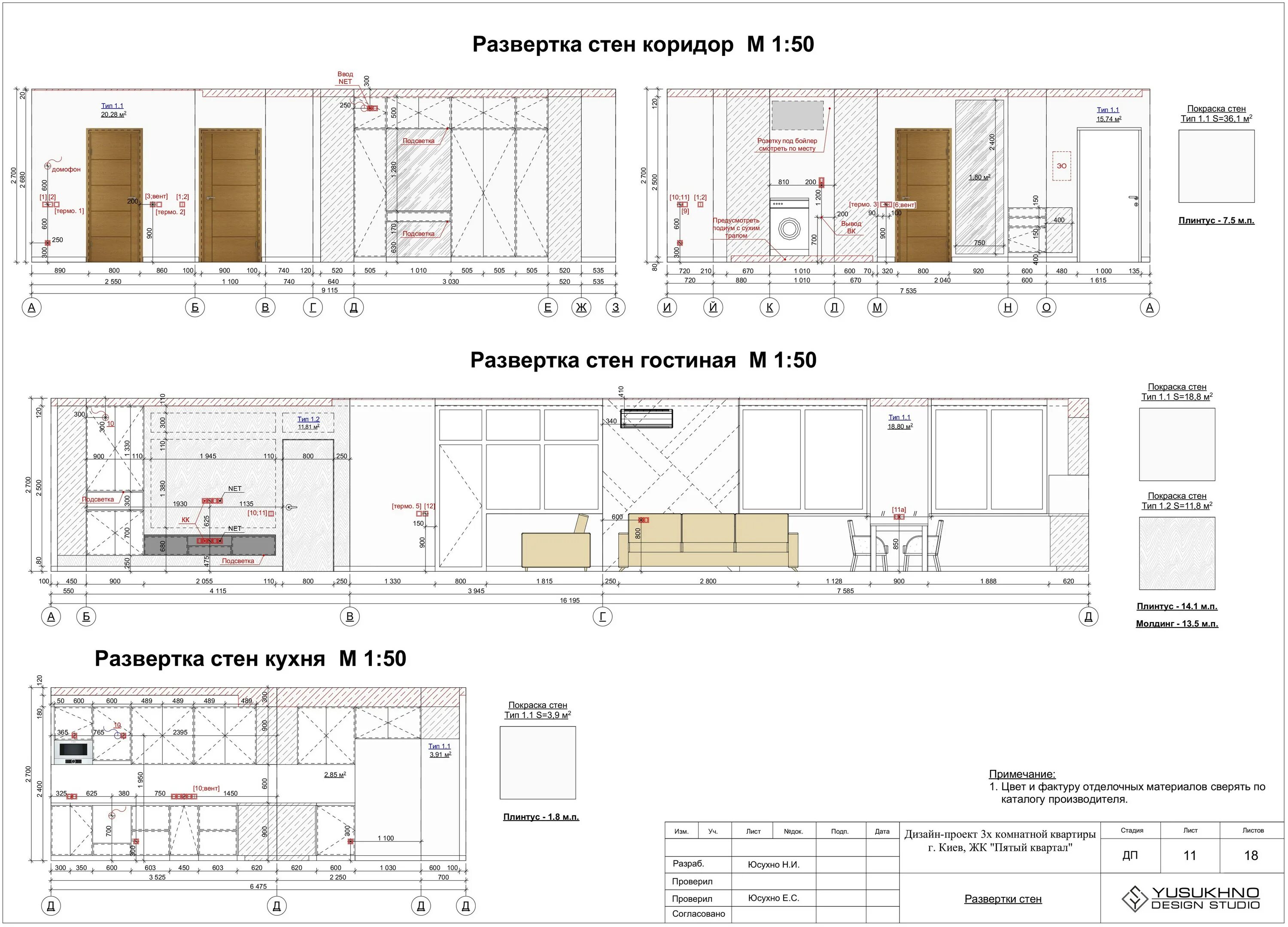 Развертка стен в дизайне интерьера Развертки в дизайн проекте