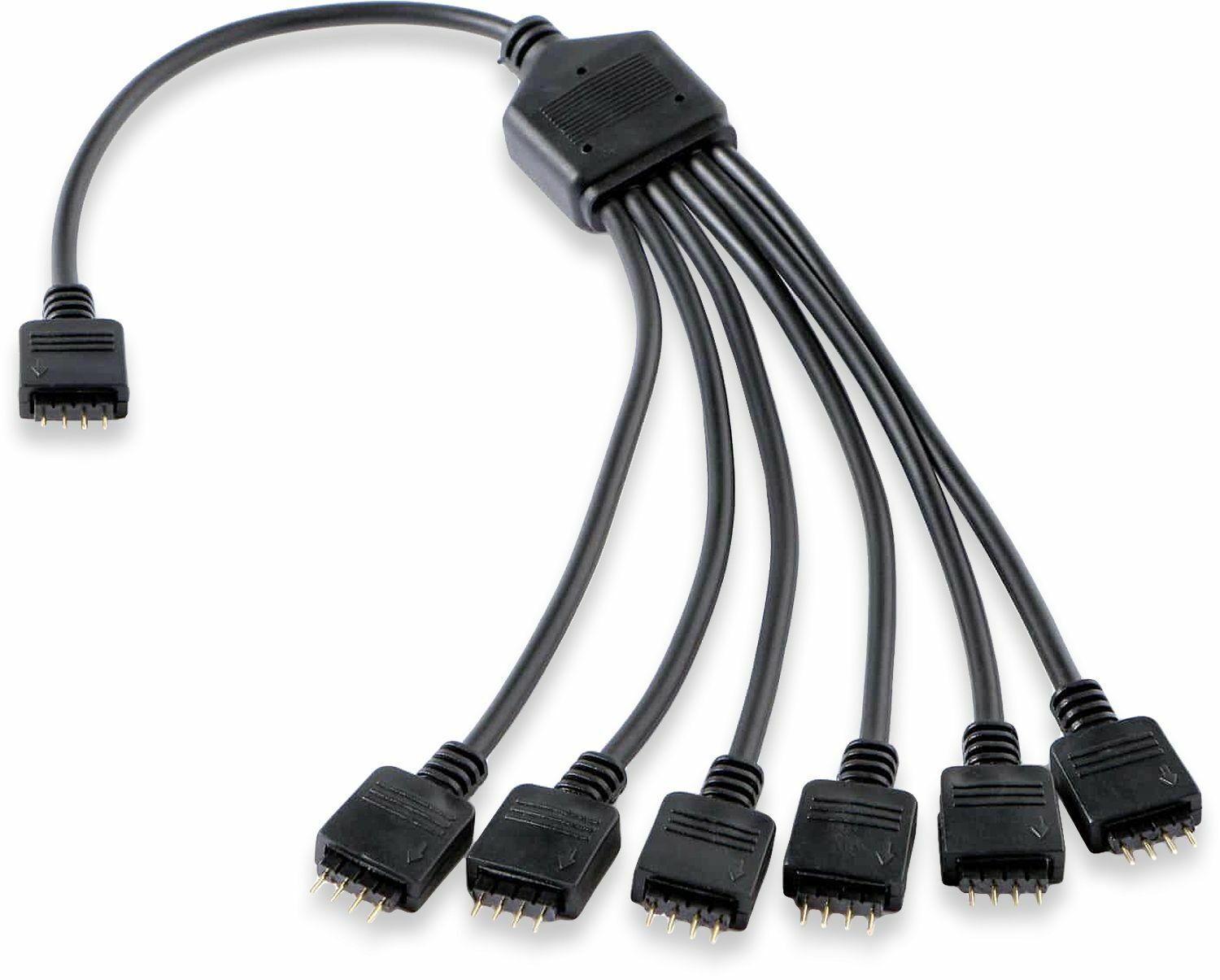 Разветвитель для подключения подсветки rgb 3 pin Купить Другой кабель Gelid RGB Splitter Cable, 6-Output RGB Splitter Cable, RGB 