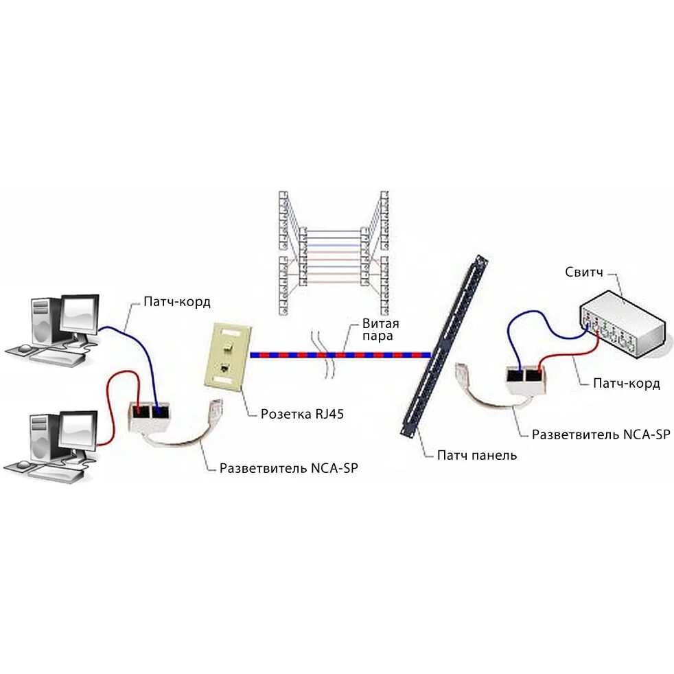 Разветвитель rj45 на 2 порта схема подключения Купить Gembird NCA-SP-02 в каталоге интернет магазина BIGtv по низкой цене с дос