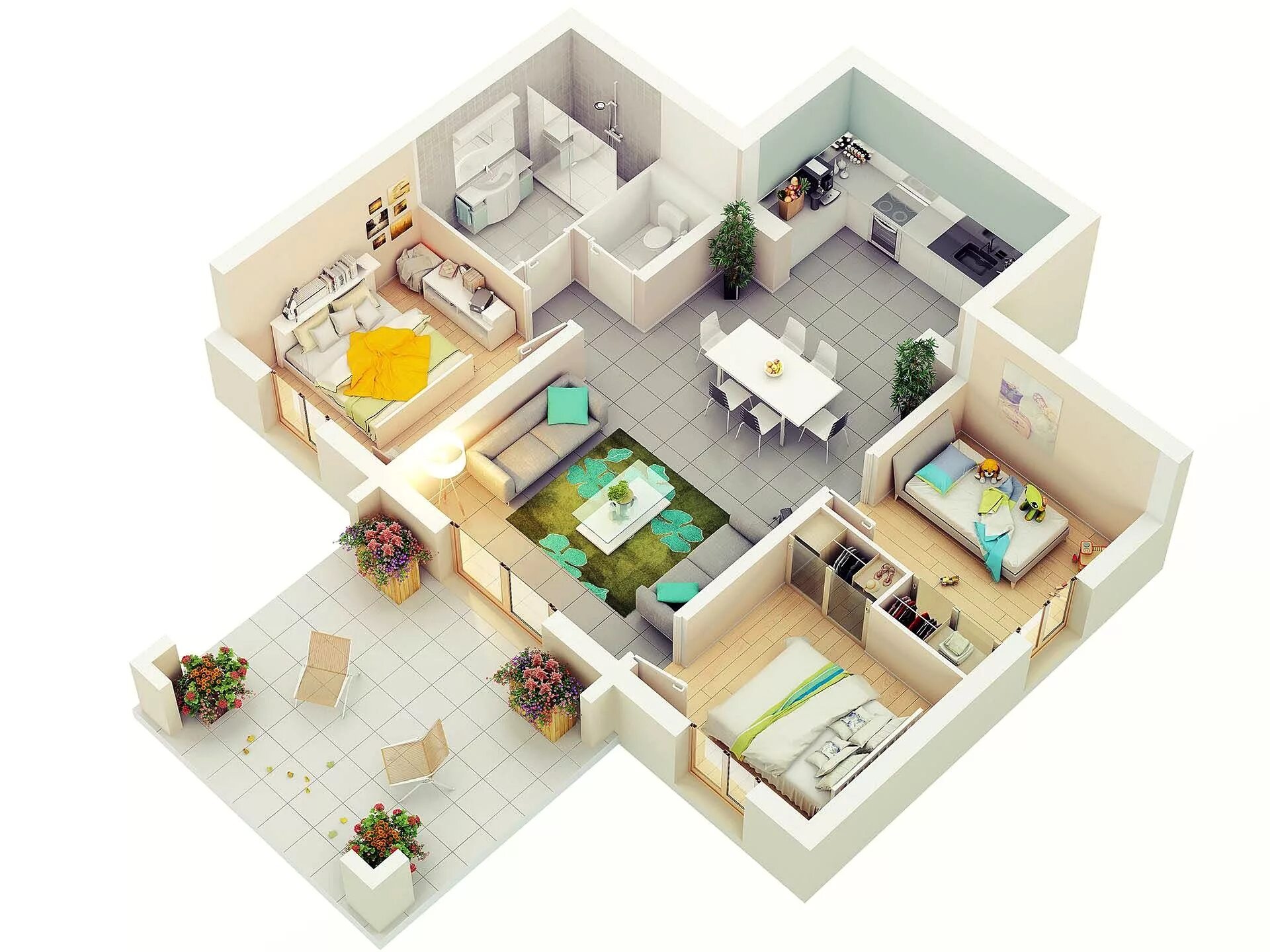 Korean Apartment Floor Design