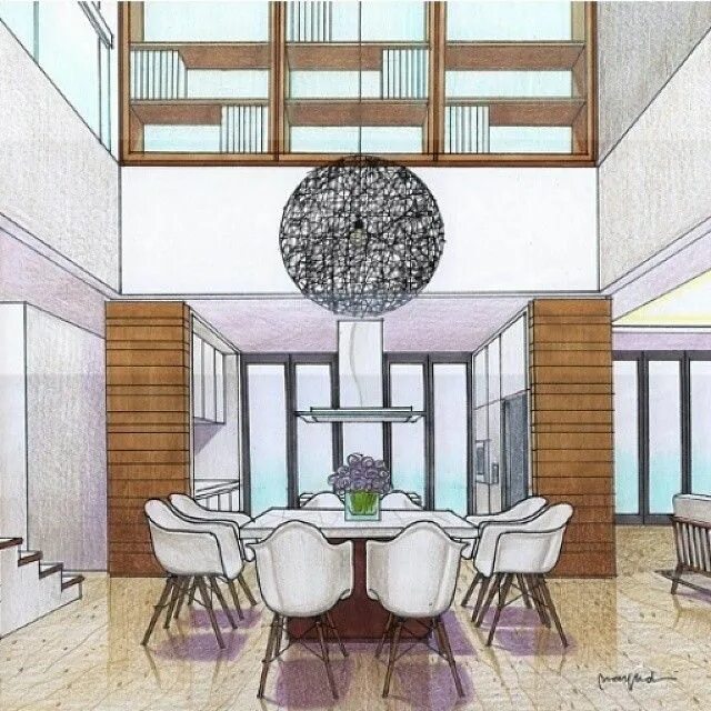 Развитие интерьера помещений проект 9 класс Instagram post by @architecturesketch * Aug 11, 2014 at 9:55am UTC Interior desi