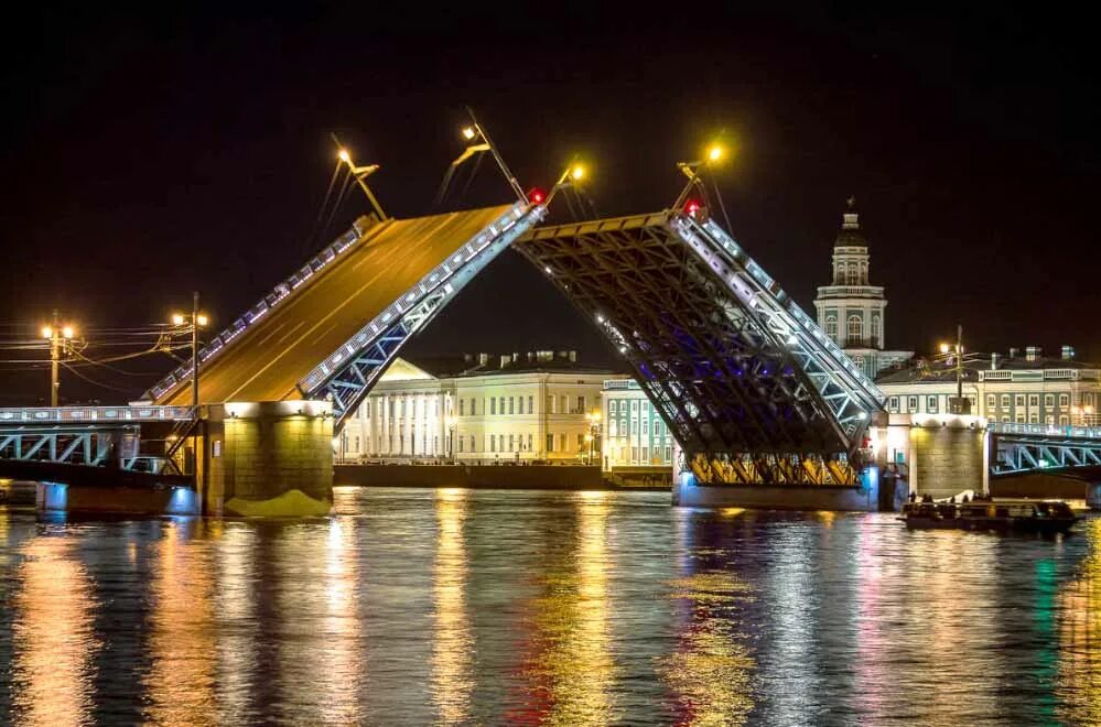 Разводные мосты фото Palace Bridge