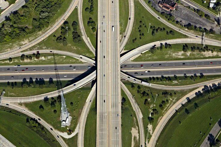 Развязка бабочка фото Aerial Freeway Photos Give Engineers Their Due as Geometric Artists Aerial, Aeri