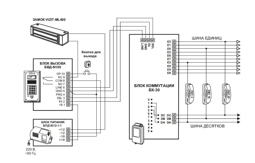 Рб 1 схема подключения Как установить пароль домофона - лазарев гранит
