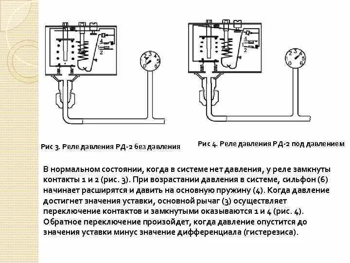 Рд 2р реле давления подключение Реле kpi