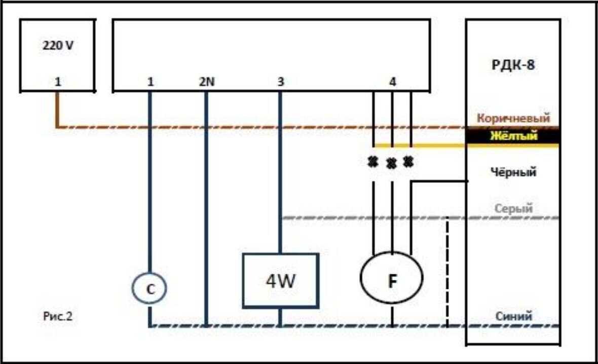 Рдк 8 4 схема подключения Схема подключения рдк