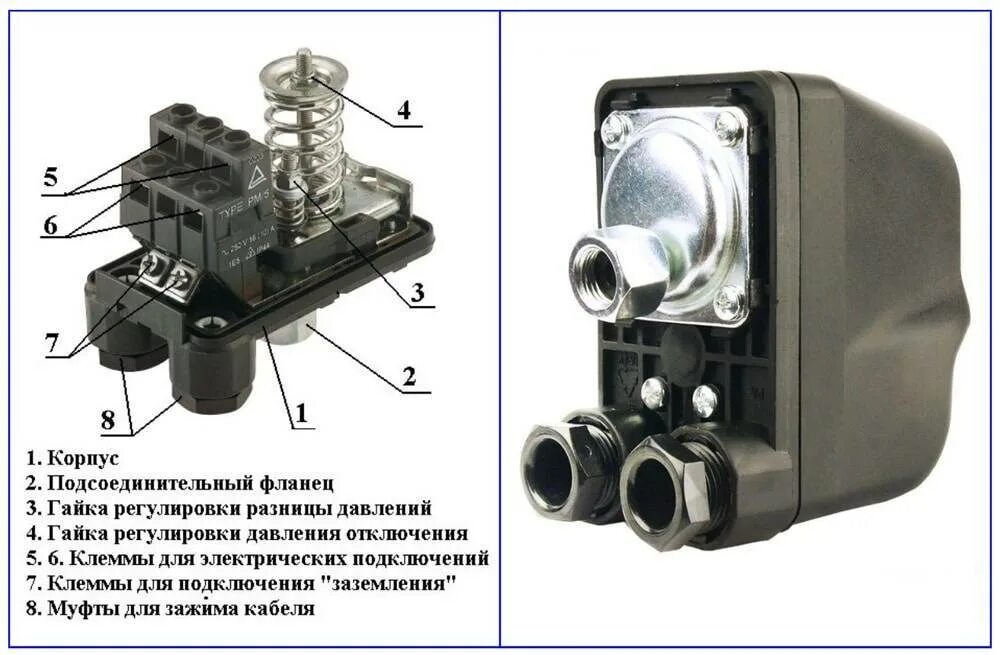 Рдм 5 схема подключения Регулировка и установки реле давления РДМ - 5: инструкция, рекомендации