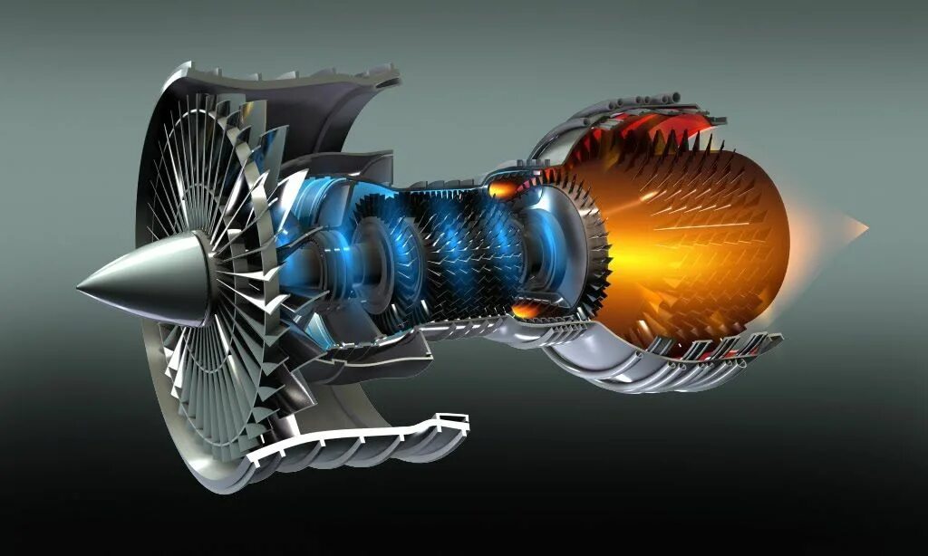 Реактивный двигатель фото Quatermass: Jet Engine Cutaway Jet engine, Aircraft engine, Gas turbine