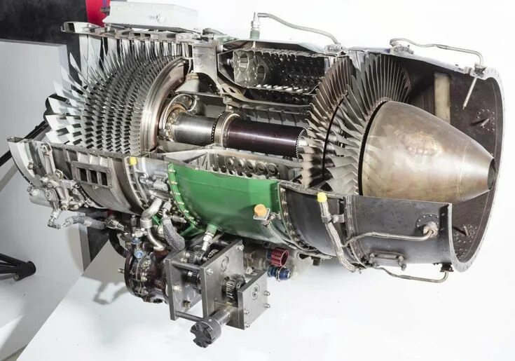 Реактивный двигатель фото Jet Engine Cutaway Diagram