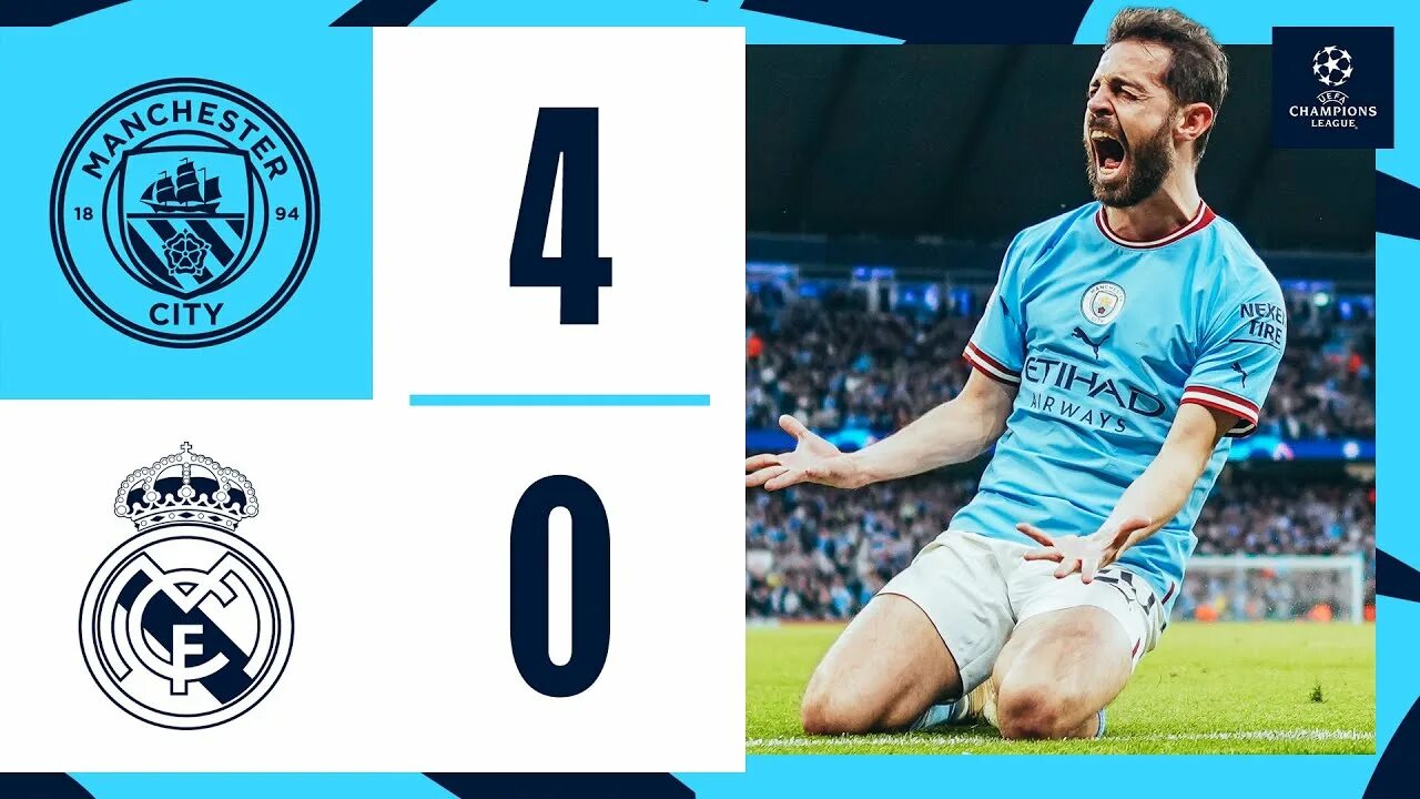 Реал сити фото HIGHLIGHTS! Man City 4-0 Real Madrid CITY SECURE UCL FINAL SPOT WITH STUNNING WI