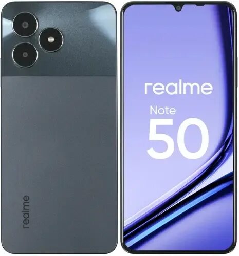 Реалми нот 50 фото Смартфон REALME Note 50 3/64Gb (midnight black)