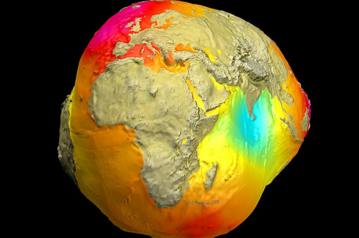Реальная форма земли фото Земля-картошка. Найдено объяснение "гравитационной дыре" в Индийском океане Аргу