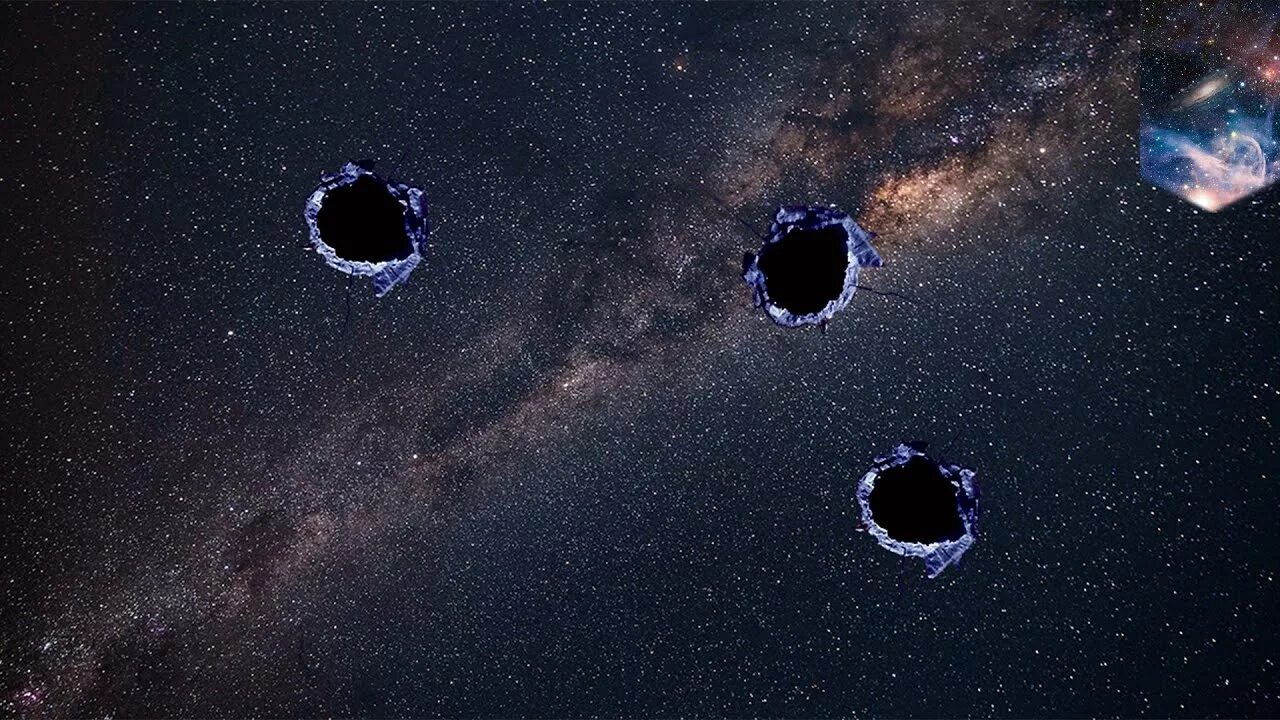 Реальные фото черных дыр в космосе Did dark matter punch holes in the Milky Way? - TomoNews - YouTube