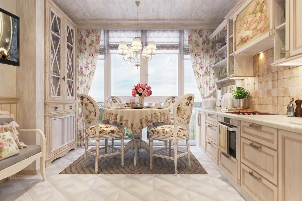 Реальные интерьеры в стиле прованс Provence design interior - 78 photo