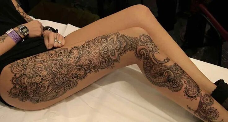 Реальные тату фото ORNAMENTAL LACE TATTOOS The Big Tattoo Lace tattoo, Lace tattoo design, Sleeve t