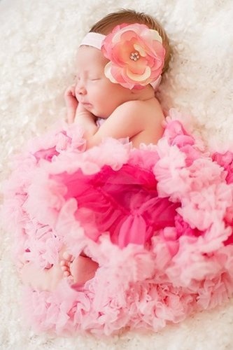 Ребенок в розовом фото Butterfly Wishes Pettiskirts Newborn Baby (0-12 mts) Raspberry Pink Pettiskirt T