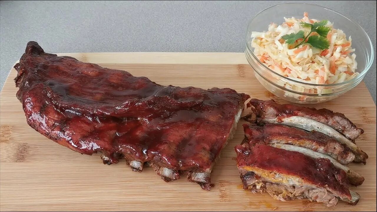 Ребра в духовке фото Costilla de cerdo al horno. Baked pork ribs. Свиные ребрышки запеченные в духовк