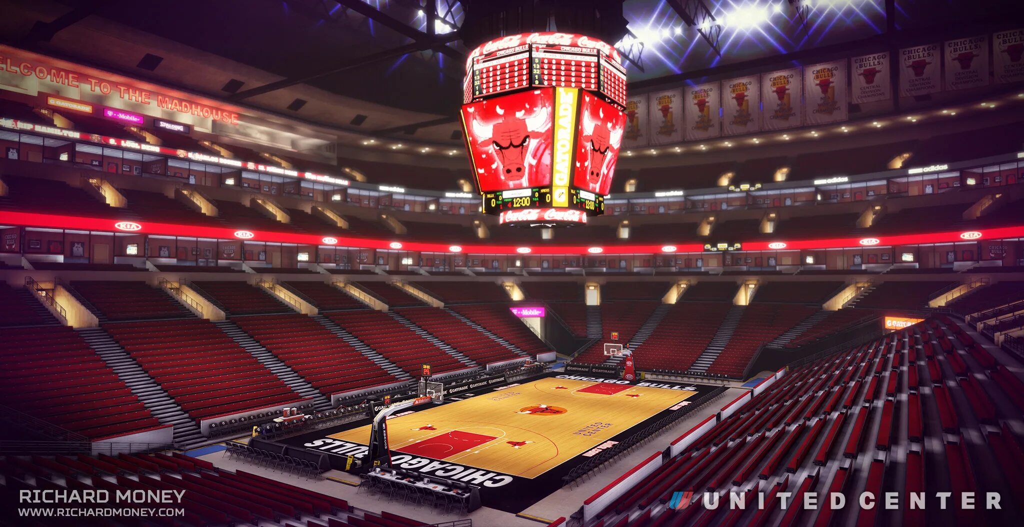 Ред арена фото Richard Money - The United Center NBA Arena - Unreal Project