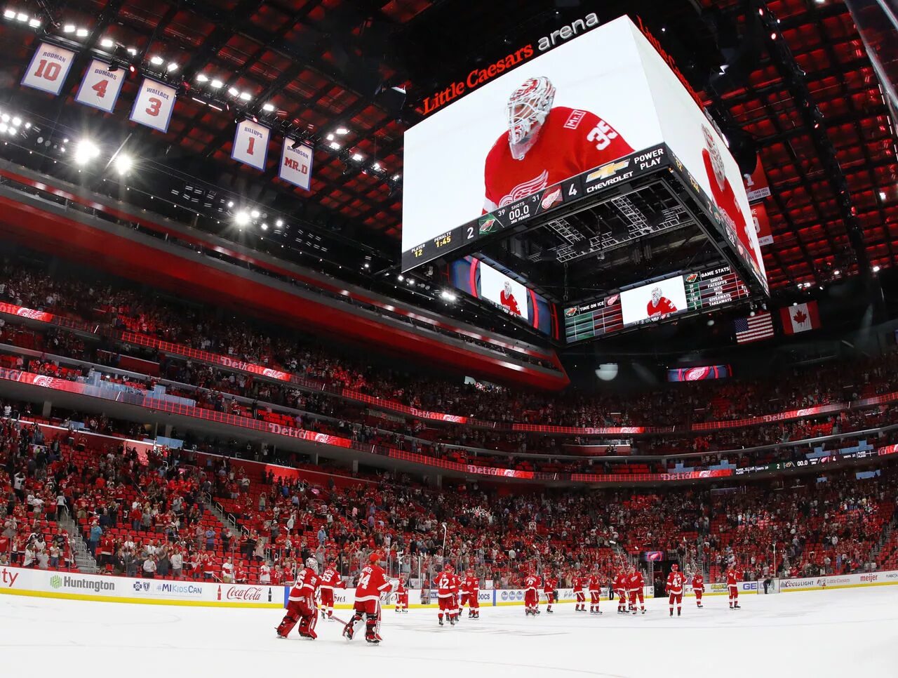 Ред арена фото Views from the Red Wings' 1st regular-season game at Little Caesars Arena theSco