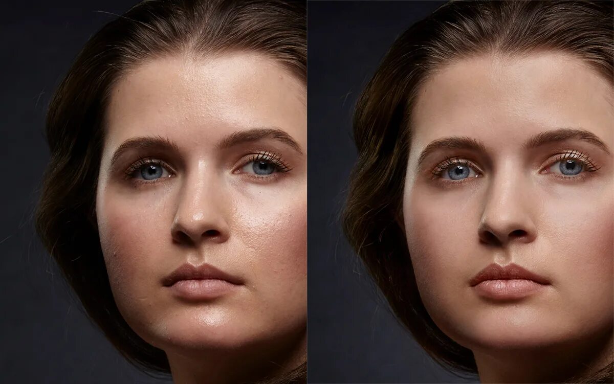 Редактирование фото лица Retouch before/after :: Behance