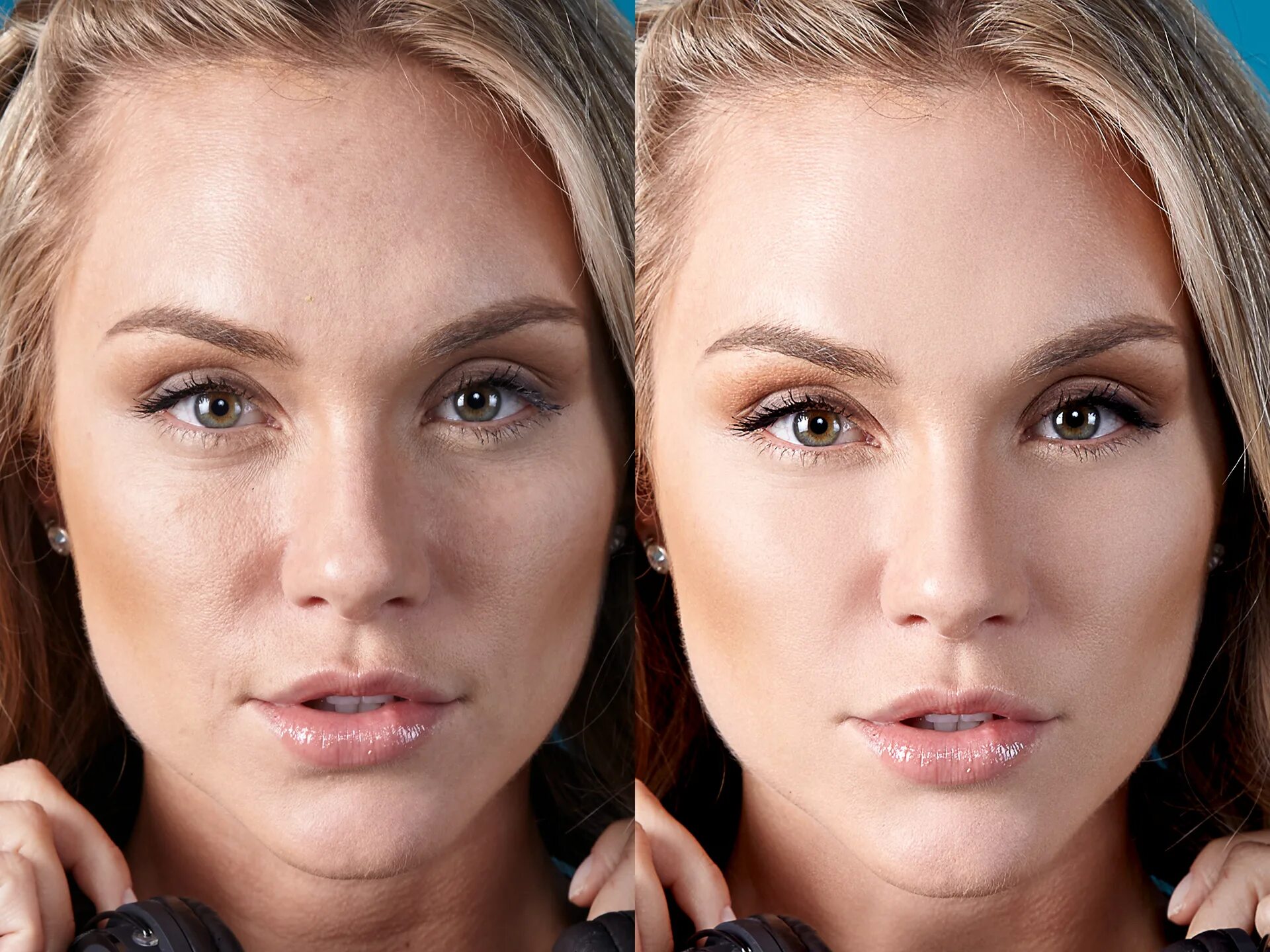 Редактирование фото лица Retouching - Before/After :: Behance