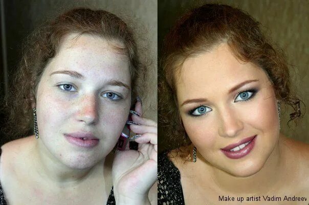 Редактирование фото макияж 13 Amazing Before And After Makeup Photos Maquillage avant après, Cheveux beauté