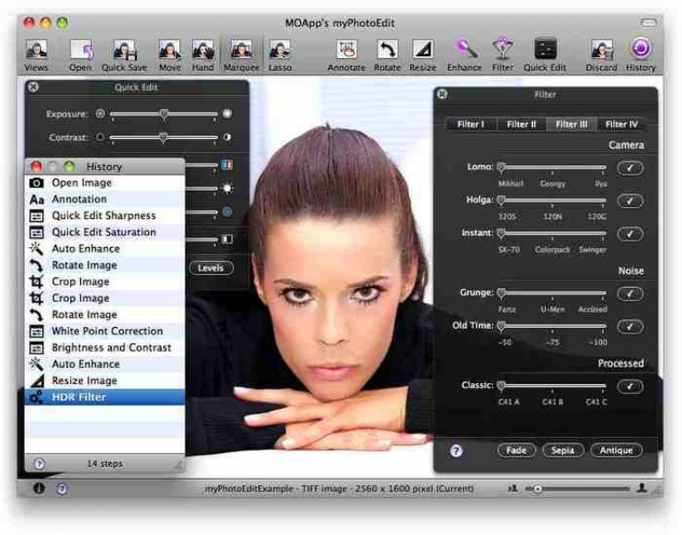 Редактировать фото работа myPhotoEdit скачать на Mac OS бесплатно