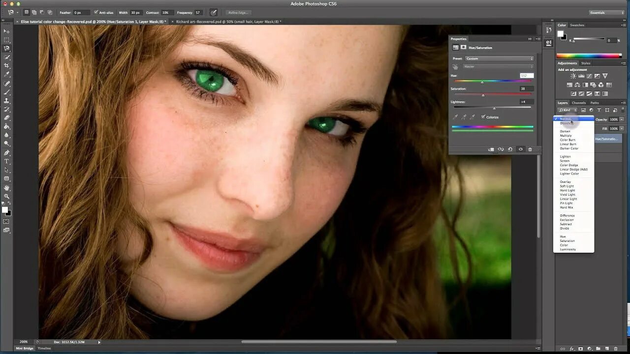 Редактор фото глаз Change Eye Color in 1 minute! Photoshop CS6 -HD- - YouTube