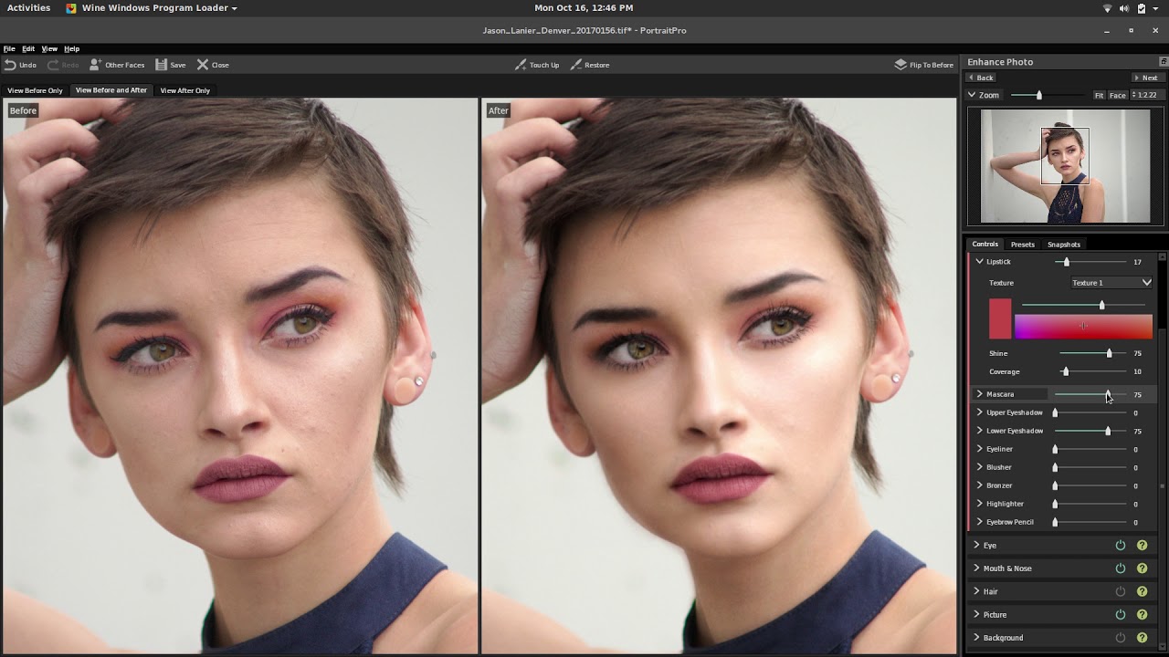 Редактор фото лица макияж онлайн бесплатно PortraitPro 17.1 Linux Linux Photo Workflow - DSLR Guru