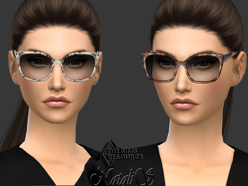 Редактор фото лицо очки The Sims Resource - Female Glasses