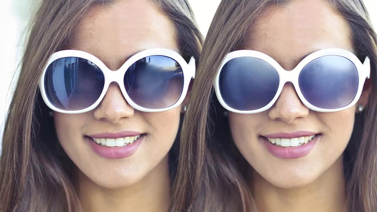 Редактор фото онлайн очки How to Remove Reflections from Sunglasses in Photoshop - YouTube