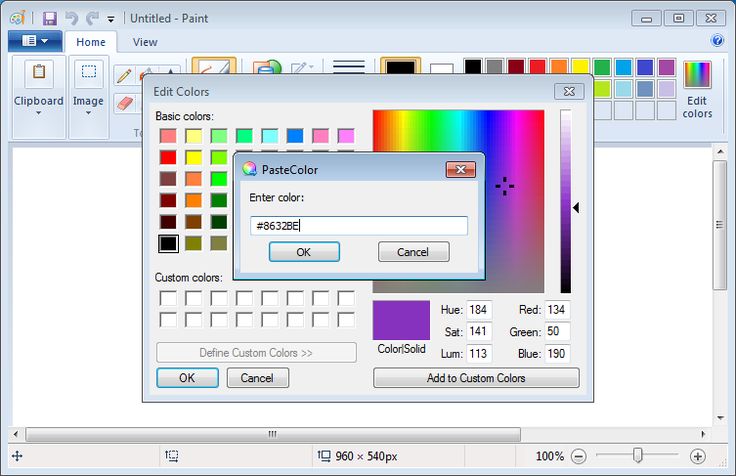 Редактор цветов фото PasteColor v0.1- Free tool to copy or paste color values with ease. http://www.o