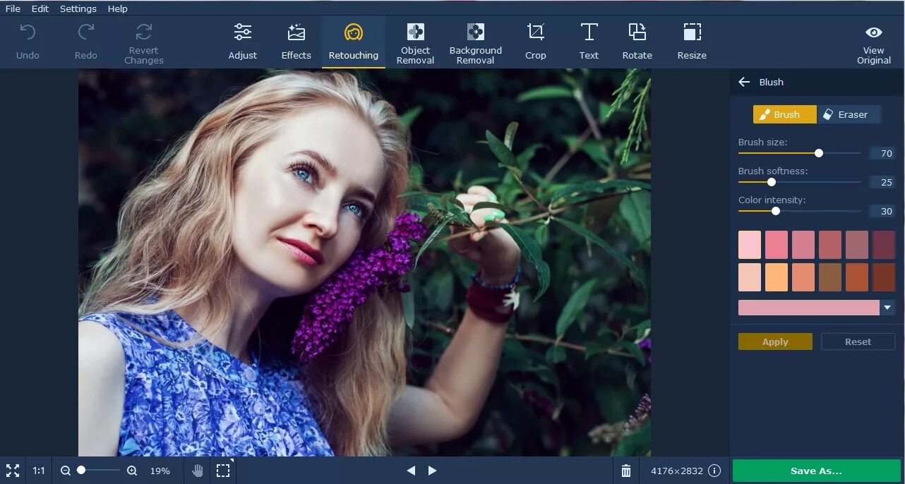 Редактор цветов фото Newbies Guide to Movavi Photo Editor