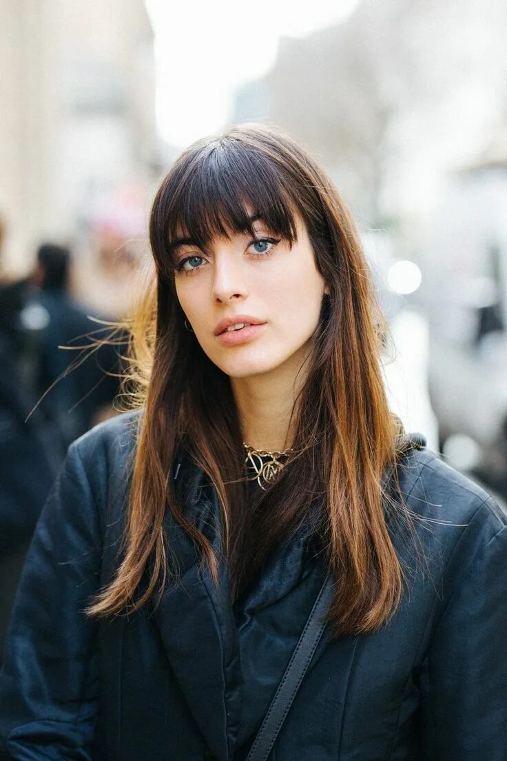 Редкая челка фото женская 17 Wispy Bangs Styles From Celebs Whose Bangs Are Always " Too Good" Hairstyles 