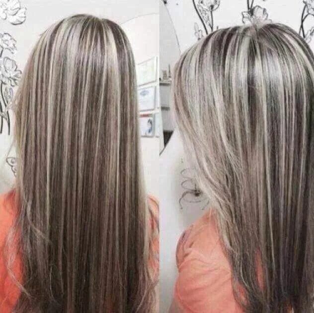 Редкое мелирование волос фото Pin by Rentia Matz on Hair Hair highlights, Hair styles, Pinterest hair