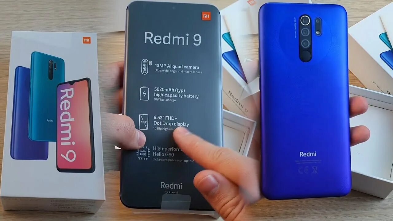 Смартфон Xiaomi Redmi 9 3GB/32GB международная версия с NFC (фиолетовый), купить