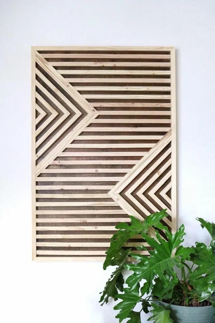 Реечки на стене декор Wood Wall Art Rustic Wood Art Reclaimed Wood Art Geometric - Etsy Wood wall art 