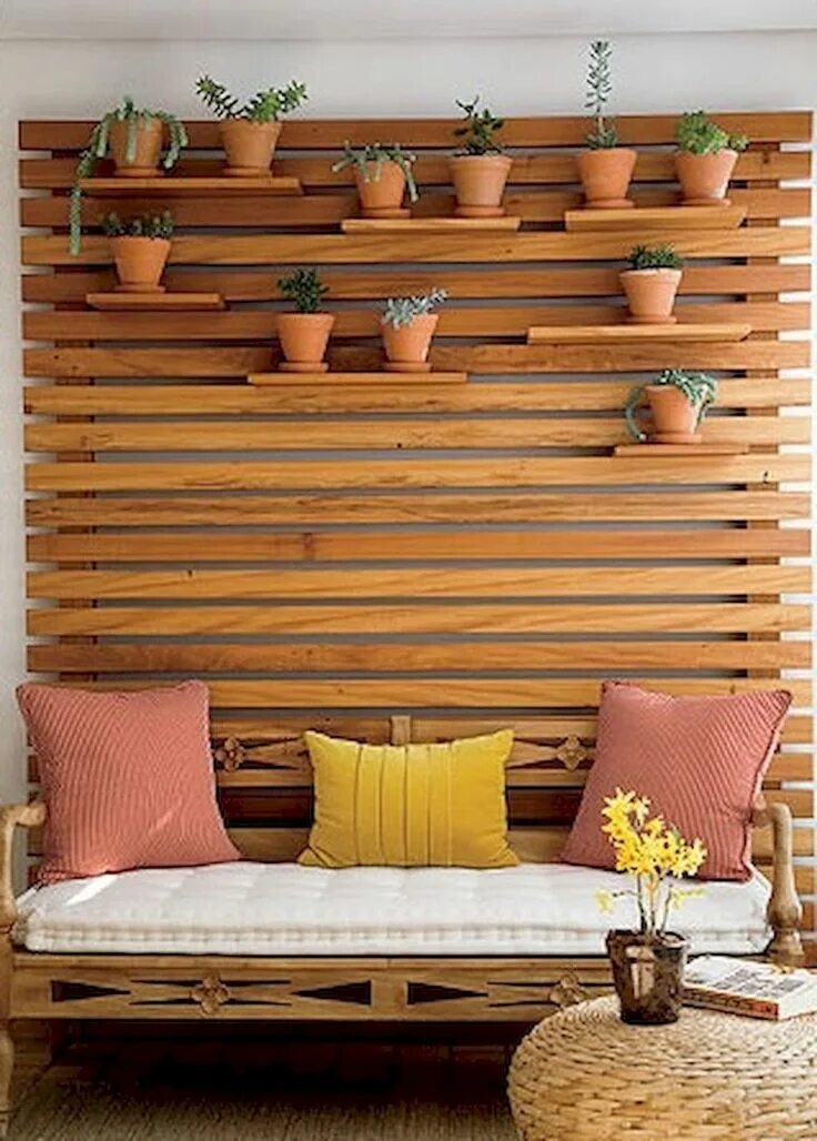 Реечки на стене декор 70+ Stunning Small Balcony Decorating Ideas on A Budget Small balcony decor, Liv